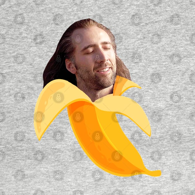 Nicolas cage in a banana by YaiVargas